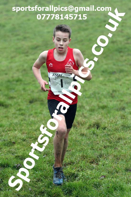 Boys under-13s, NECAA Junior Cross Country Relays, Thornley Farm, Peterlee, Saturday, December 12th. Photo: David T. Hewitson/Sports for All Pics